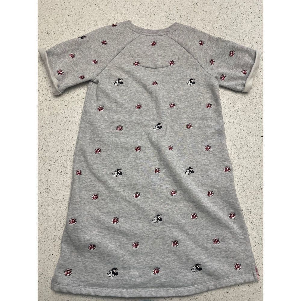 Disney Store Minnie Mouse Floral Collection Sweatshirt Dress Size Small.